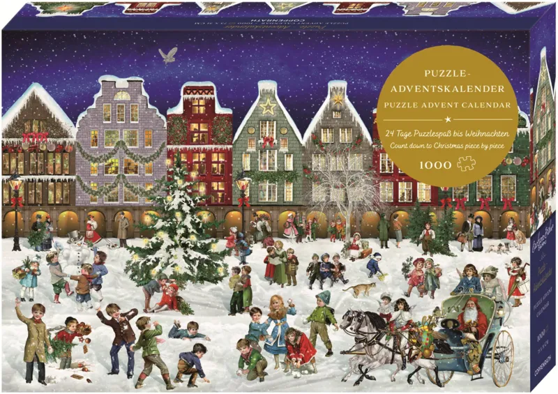 Puzzle Calendrier de l'Avent - Soirée d'Hiver en Ville