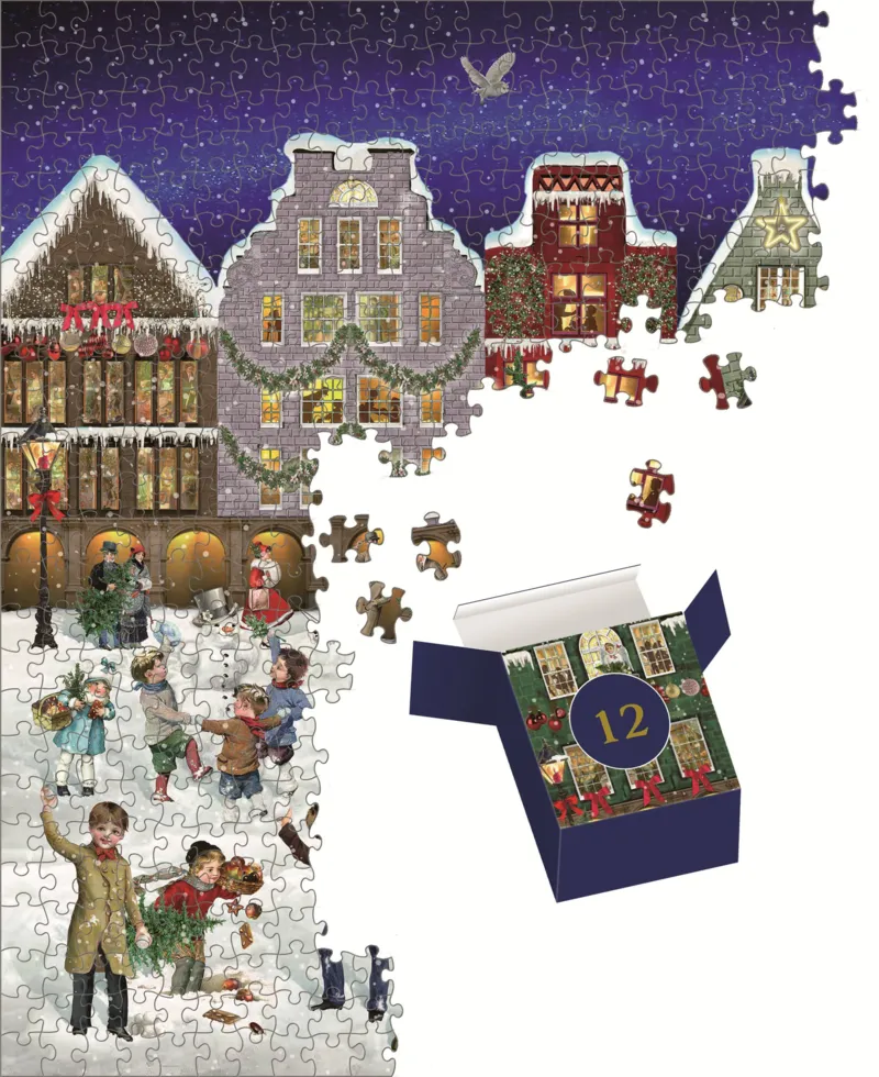 Puzzle Calendrier de l'Avent - Soirée d'Hiver en Ville