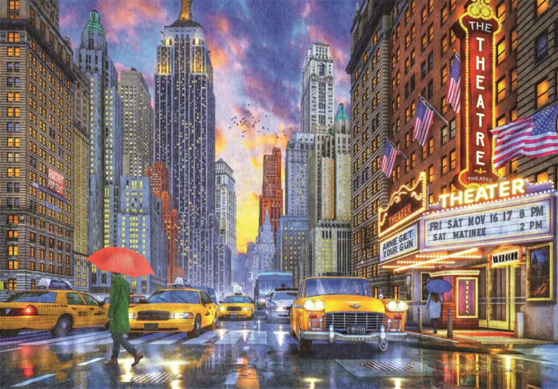 Manhattan Sous la Pluie