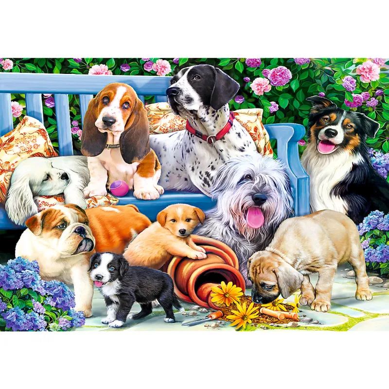 Dogs in the Garden