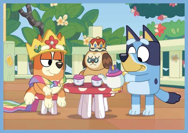 4 Puzzles - Bluey and his world