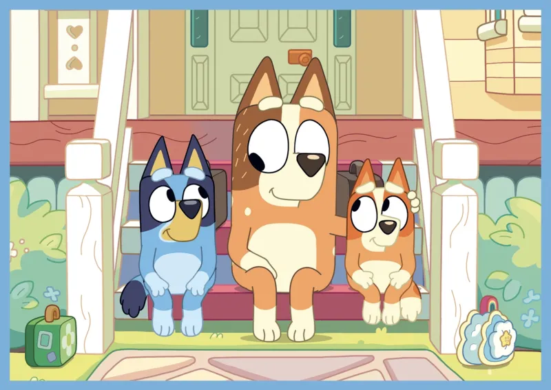 4 Puzzles - Bluey and his world