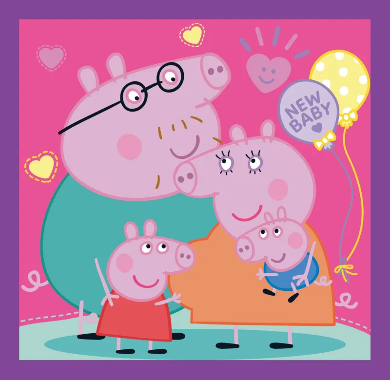 3 Puzzles - Peppa Pig's habits