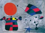 Joan Miro - Le Sourire aux Ailes Flamboyantes